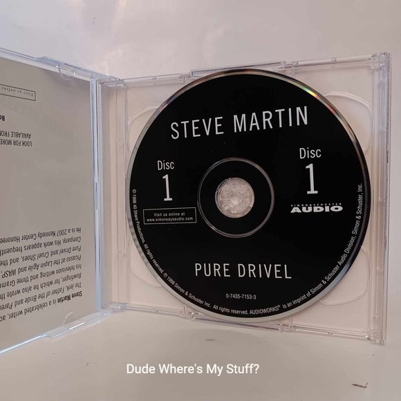 STEVE MARTIN - PURE DRIVEL - 1998 CD AUDIO CDS READ FROM HIS BOOK "Pure Drivel" - Picture 2 of 4